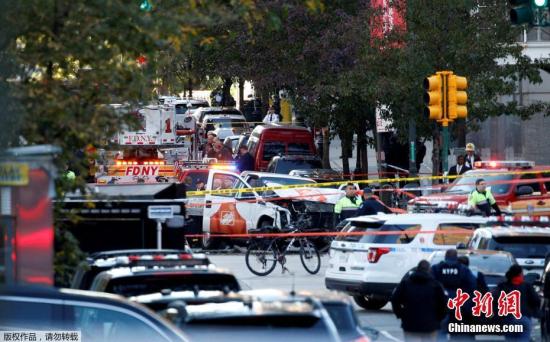 美国再现独狼式恐袭 纽约卡车撞人致8死12伤