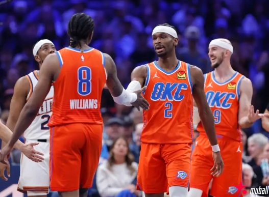 迈博体育 官方实力榜:雷霆居首湖人升至第四 勇士排名NO.16