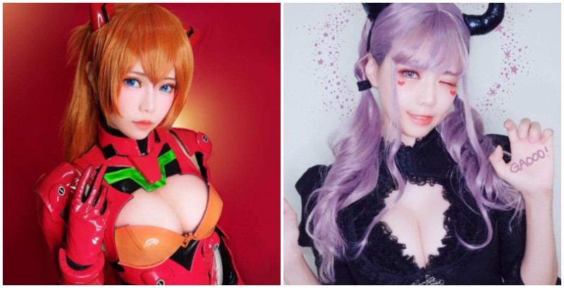 沒有明日花還有明日香　激萌「爆乳Coser」小露酥胸，又甜又辣讓人受不了