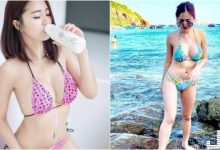 乳香四溢！豐滿大奶妹「鮮奶淋乳」畫面好邪惡！海邊穿比基尼都快「晃出來」了！-蜗牛扑克官方-GG扑克