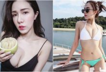 溝好深！白嫩「比基尼正妹」太兇啦！「渾圓美乳」跟柚子一樣飽滿！-蜗牛扑克官方-GG扑克