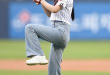 韩国女艺人金诗雅担任职业棒球比赛开球嘉宾-蜗牛扑克官方-GG扑克