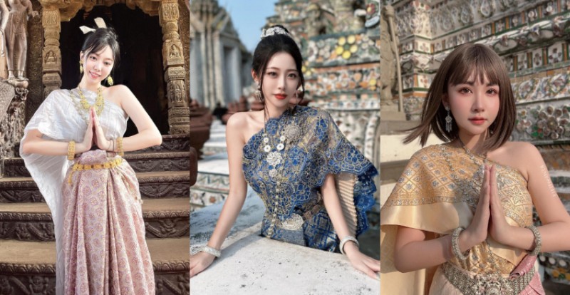 JKF女郎泰國傳統服飾合輯　小露香肩展現性感讓人著迷
