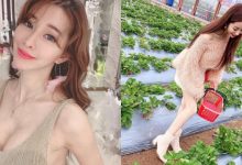 美乳甜心採草莓！「IVY」小露香肩大秀美腿，好想和她一起種好多草莓吃～-蜗牛扑克官方-GG扑克