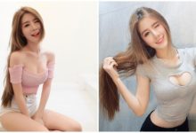 白皙「巨乳老闆娘」用胸部送愛心！中空上衣露出渾圓爆乳，用甜美笑容買下你的心！-蜗牛扑克官方-GG扑克