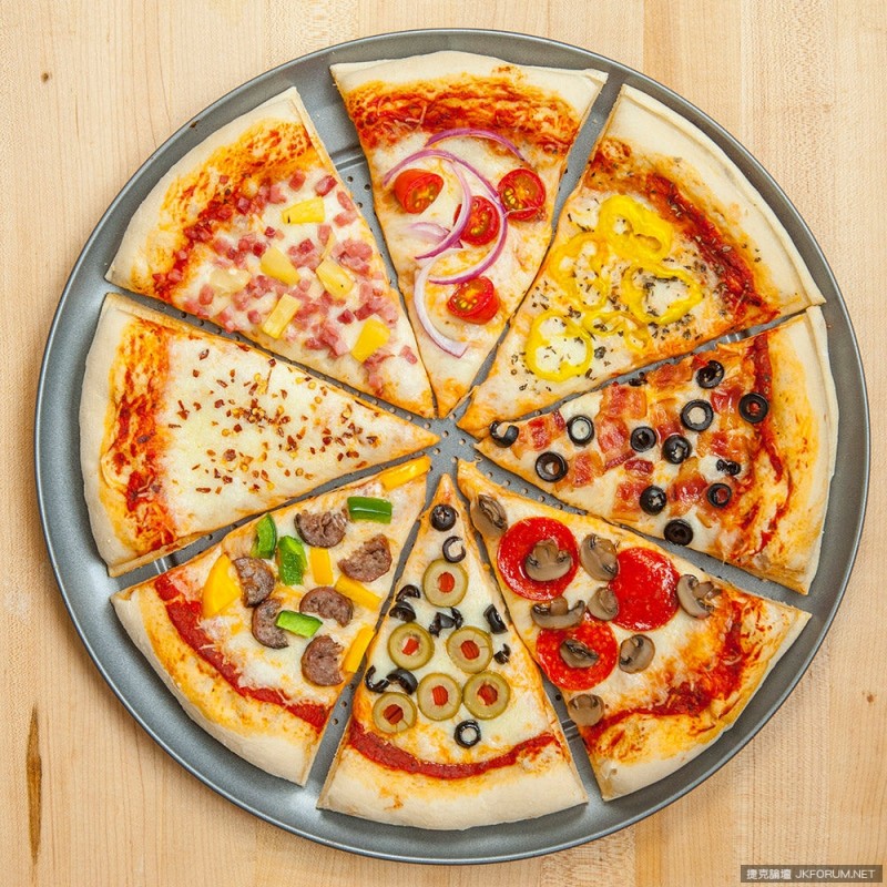 Pizza拼盤神器 每人都能有一片屬於自己口味的披薩