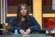 【EV扑克】牌局分析：Maria Ho在黄金游戏单挑对抗赛中对Jungleman的超级诈唬-蜗牛扑克官方-GG扑克