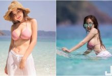 度假天堂！「白嫩巨乳妹」粉紅比基尼出沒！陽光沙灘配美女果然好辣～-蜗牛扑克官方-GG扑克