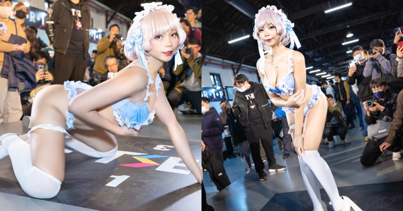 精靈系Coser「仁美」連續三天高人氣！「巨乳翹臀」讓粉絲近距離狂攝