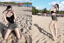 性感正妹「牛牛NiuNiu」墾丁海邊秀大長腿！「窈宨曲線」不愧是辣妹dancer！-蜗牛扑克官方-GG扑克