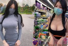 太辣！逛超市巧遇「巨乳口罩正妹」，「乳量滿載」客人都騷動了！-蜗牛扑克官方-GG扑克