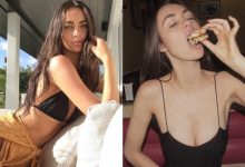 骨感妹露乳溝豪邁吃！大口塞漢堡包…「以形補形」營養都補到肉包去啦-蜗牛扑克官方-GG扑克