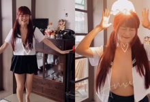 人體開關！爆乳小學妹「安希」放學大解放，「圓大車燈」一頂就發亮！-蜗牛扑克官方-GG扑克