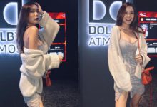 性感小姐姐「Peisy」看電影也要換戰袍，超亮車燈替同場加映視覺體驗！-蜗牛扑克官方-GG扑克
