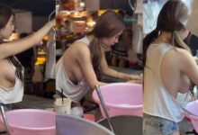 愛玉冰攤老闆娘大露側乳攬客　超啷吊嘎有助夏天散熱！-蜗牛扑克官方-GG扑克