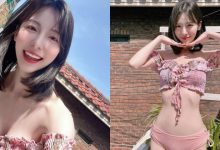 臉蛋清純作風大膽的「雪乳正妹」，平口小可愛露「白皙香肩」和超迷人溝溝！-蜗牛扑克官方-GG扑克
