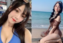 萌萌的！童顏巨乳妹「哈妮妮」大眼睛電力十足　海邊大曬白皙美體-蜗牛扑克官方-GG扑克