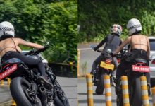 美背重機騎士超巨側乳炸出　這會讓用路人無法專心吧？-蜗牛扑克官方-GG扑克