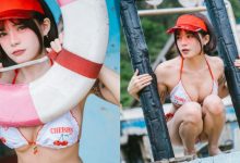 小隻馬「容容」櫻桃比基尼遊海邊，「前凸後翹」曲線超誘人！-蜗牛扑克官方-GG扑克