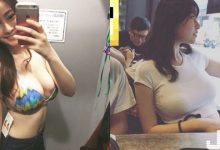 安捏母湯～「白衣爆乳正妹」試衣間換裝好誘人，「渾圓碗公奶」比基尼快要hold不住啦～-蜗牛扑克官方-GG扑克