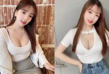 韓國甜心「車頭燈很大顆」，吃烤肉時美乳把上衣撐開了！-蜗牛扑克官方-GG扑克