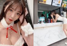 飲料店驚見「長腿正妹」彎腰點單，超迷人S曲線秀出，細腰美腿太搶眼！-蜗牛扑克官方-GG扑克