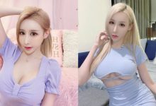 JKF 女郎「陳潔兒」慶生不忘放福利！「藍色小洋裝」藏不住好身材-蜗牛扑克官方-GG扑克