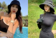 太辣了！「美胸高爾夫球正妹」」性感揮桿，惹火胸型也跟著凸出了！-蜗牛扑克官方-GG扑克