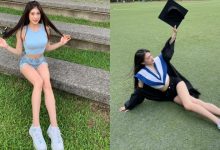 臺北市立大學「長腿正妹」芊茵畢業照太辣！「學士袍散開」秀出白嫩細腰美腿！-蜗牛扑克官方-GG扑克