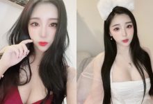性感正妹「冰熙」紅色低胸裝好辣，「深深的事業線」太誘惑！-蜗牛扑克官方-GG扑克