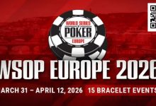 【EV扑克】话题 | WSOP欧洲站2026年落户布拉格，秋季赛程成为历史-蜗牛扑克官方-GG扑克
