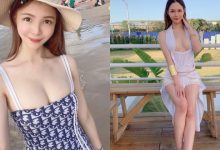 正妹外送員「Michelle 雪兒」性感洋裝露「白嫩E奶」,中路大開雙球快掉出來!-蜗牛扑克官方-GG扑克