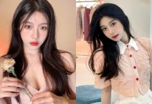 甜心少女「深V裝酥胸外露」，「挺胸時的姿勢」太撩人！-蜗牛扑克官方-GG扑克