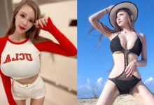 奶G妹「元欣」抓住夏天尾巴到海邊戲水　渾圓巨乳快包覆不住！-蜗牛扑克官方-GG扑克