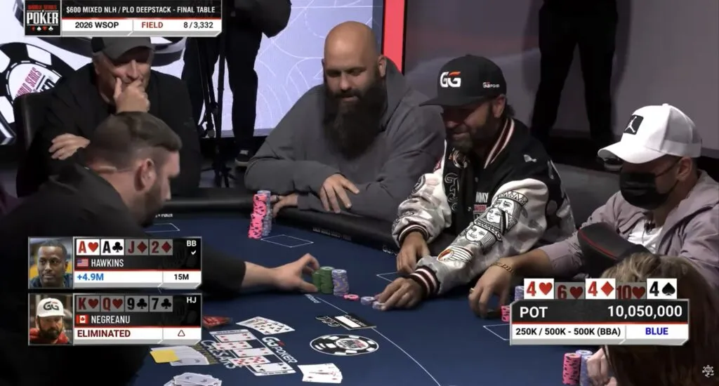 【EV扑克】2026 WSOP快评：600刀混搭赛变成“修罗场”，丹牛撞上霍金斯，葫芦收服同花-蜗牛扑克官方-GG扑克