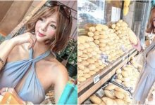 要買芒果嗎？「短髮美乳妹」佇足芒果攤，性感小洋裝若隱若現好吸睛～-蜗牛扑克官方-GG扑克