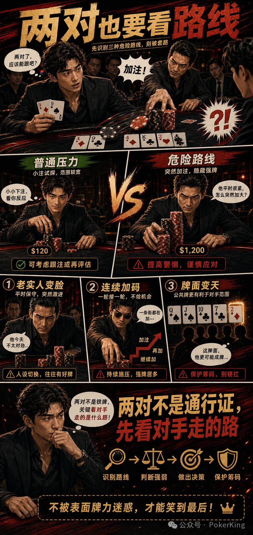 【EV扑克】两对被加注,为什么越看越危险?三条路线帮你重新估价-蜗牛扑克官方-GG扑克