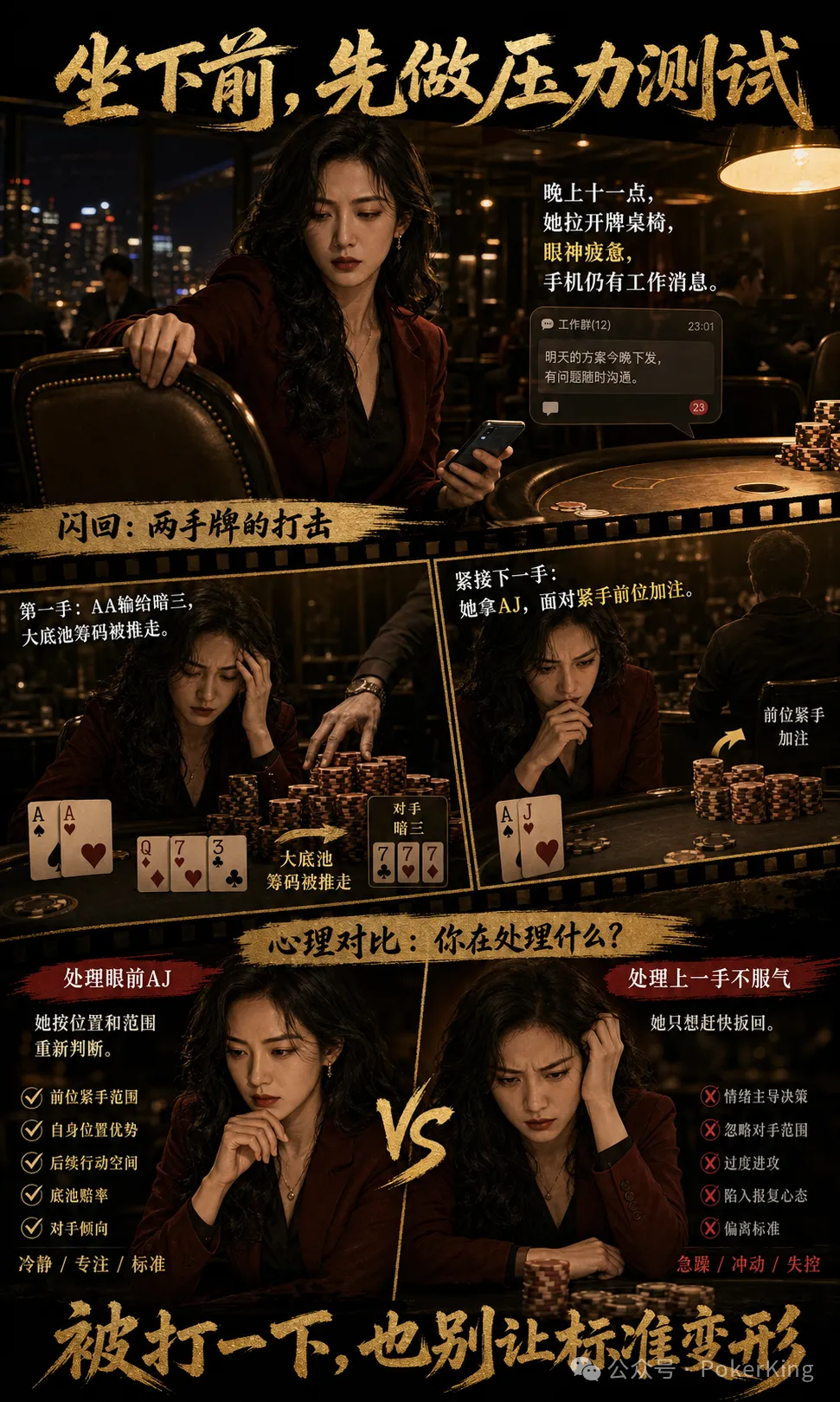 【EV扑克】坐下前问自己一句:第一手输大底池,下一手还能重新判断吗?-蜗牛扑克官方-GG扑克
