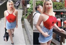 九份老街出現「大奶短裙妹」!上半身波濤洶湧「白嫩大肉包」配茶剛剛好!-蜗牛扑克官方-GG扑克
