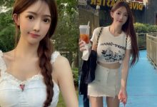 長相超甜的「廣州巨乳妹」，遊樂園玩耍秀豐滿弧度和「迷人小蠻腰」！-蜗牛扑克官方-GG扑克